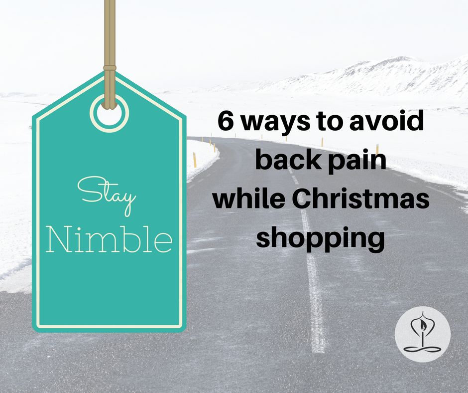 Nimbleback's 6 ways to avoid back pain while Christmas shopping